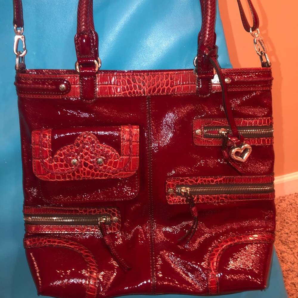 Red Brighton Shoulder/Crossbody Bag Gem
